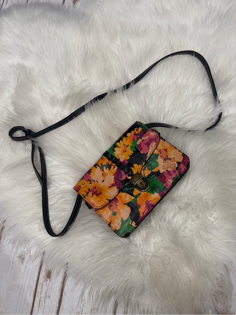 Patricia Nash Multicolor Floral Crossbody Bag NWOT